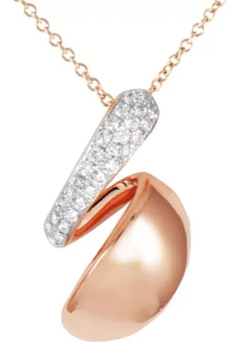 Image Necklace with Diamonds