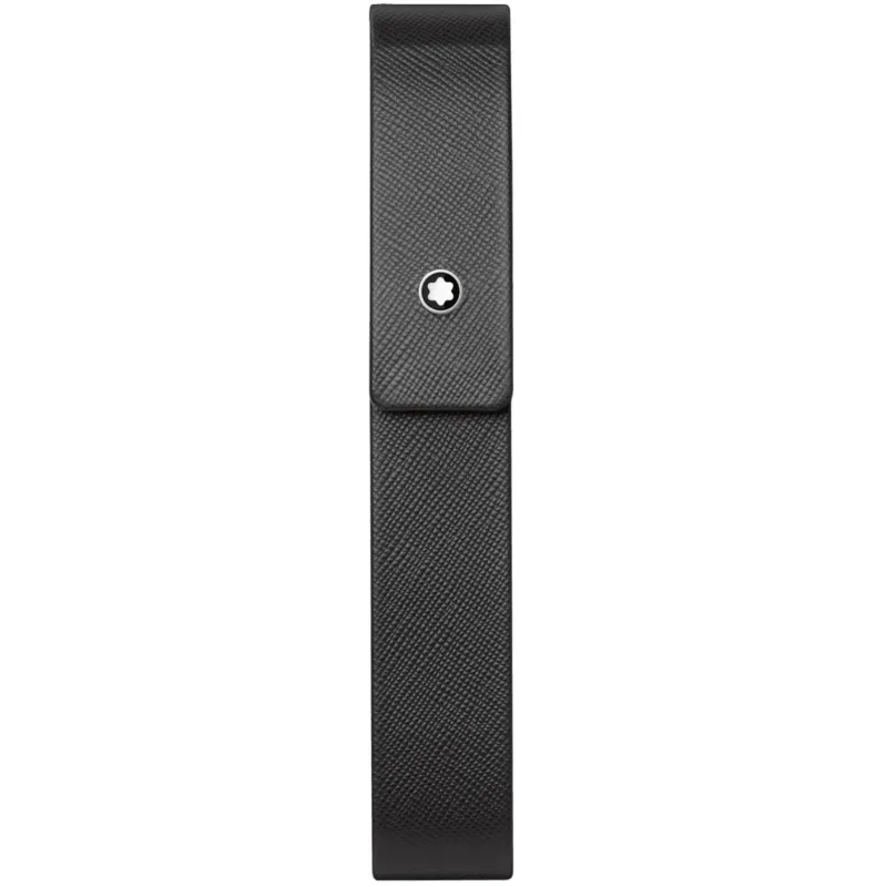 Montblanc LEATHER MONTBLANC SARTORIAL 1 PEN POUCH HARD SHELL BLACK 114616