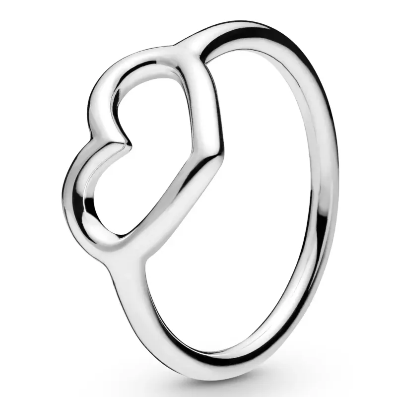 Pandora Anel Ag Poli Open Heart 2,1G 198613C00-50