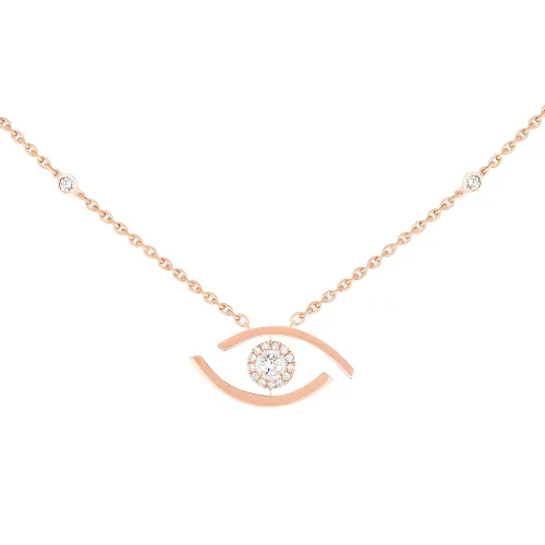 Imagem Colar Lucky Eye Ouro Rosa com Diamantes