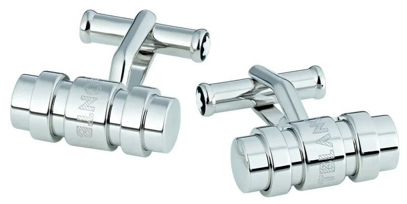 Montblanc BOTÕES DE PUNHO PRATA COM DESIGN 3 ANEIS 106679