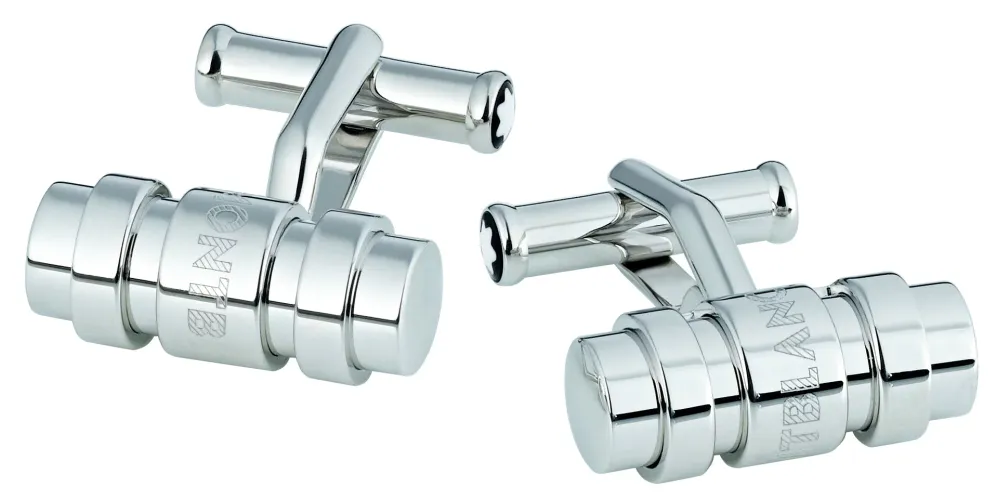 Image BOTÕES DE PUNHO PRATA COM DESIGN 3 ANEIS