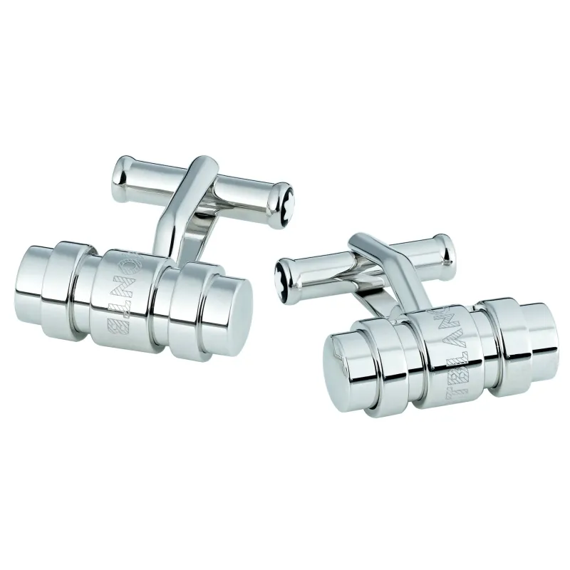 Montblanc BOTÕES DE PUNHO PRATA COM DESIGN 3 ANEIS 106679