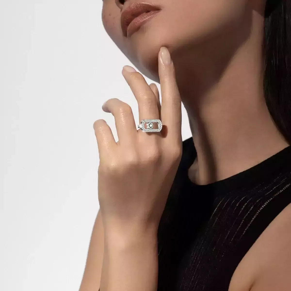 Imagem Anel de Diamante em Ouro Branco