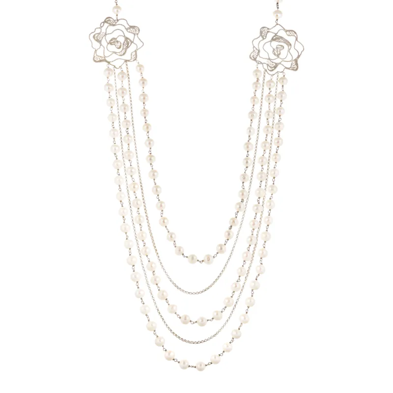 Marcolino Colar Cadeados Filigrana Prata 01CC-PB0232P