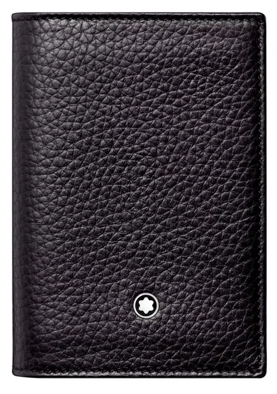 Montblanc LEATHER MEISTERSTÜCK SOFT GRAIN BUSINESS CARD HOLDER BLK 111129