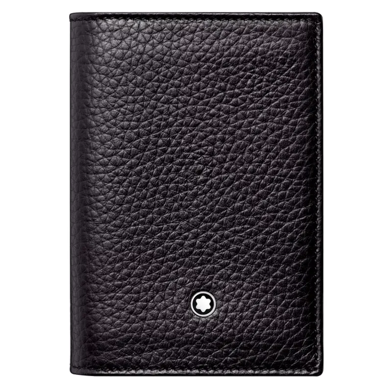 Montblanc LEATHER MEISTERSTÜCK SOFT GRAIN BUSINESS CARD HOLDER BLK 111129