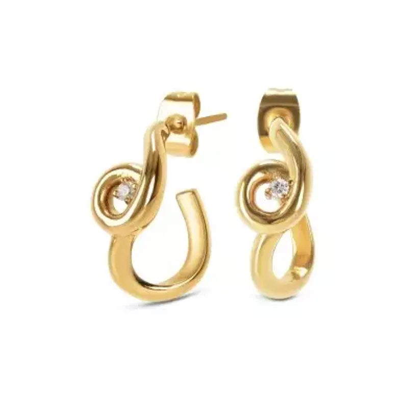 One Brincos Infinity Twisted Gold OJIFE03G