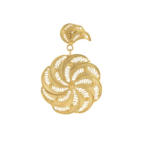Medalha Filigrana Ouro Amarelo
