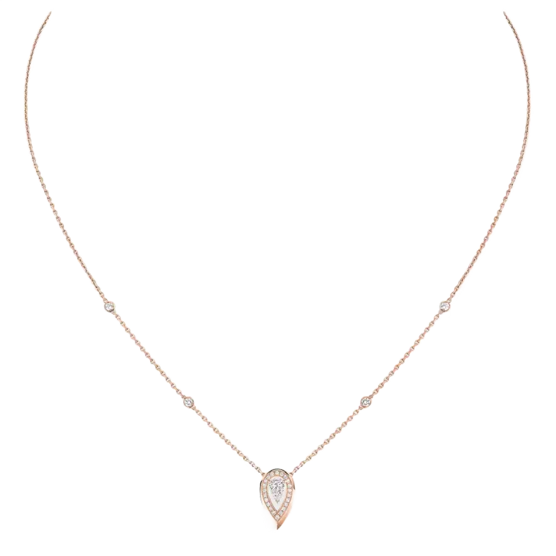 Messika Rose Gold Diamond Necklace FI.12611.PG