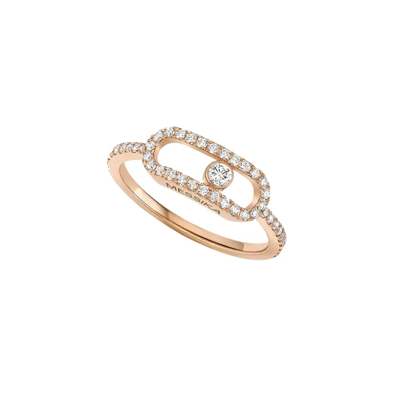 Messika Move Uno Diamond Ring in Pink Gold MEK01AN12113PG54