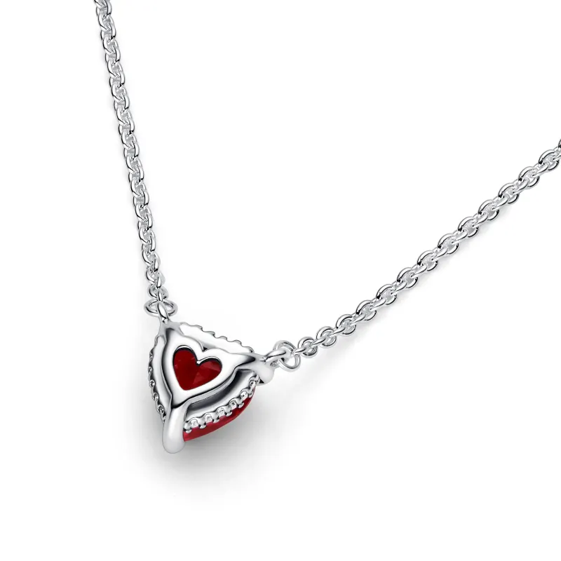 PANDORA Colar Sparkling Heart Halo 392542C01-45