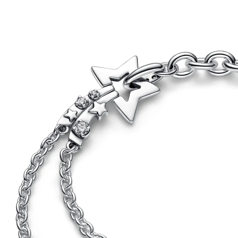 Pandora Pulseira Shooting Star Malha Dupla 592409C01-20