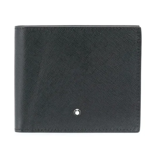 Montblanc Sartorial Wallet, Leather, Jacquard, Black, 4 Card 126266