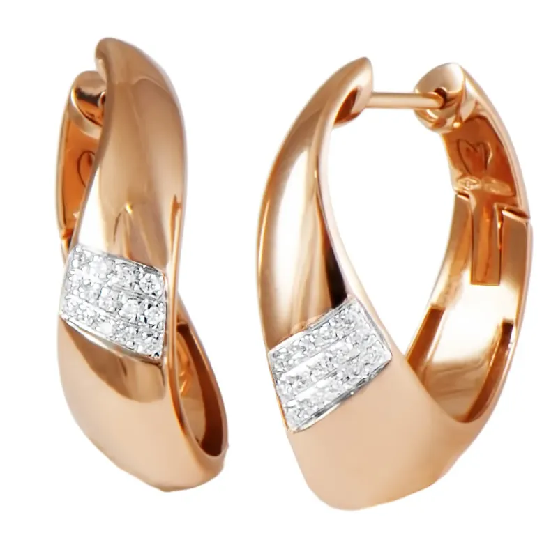 K Di Kuore Brincos com Diamantes 461170