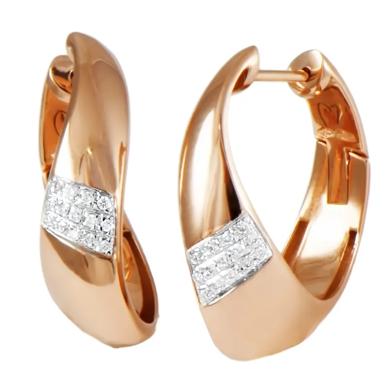 K Di Kuore Brincos com Diamantes 461170