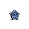 Star sterling silver charm with stellar blue crystal         793026C01