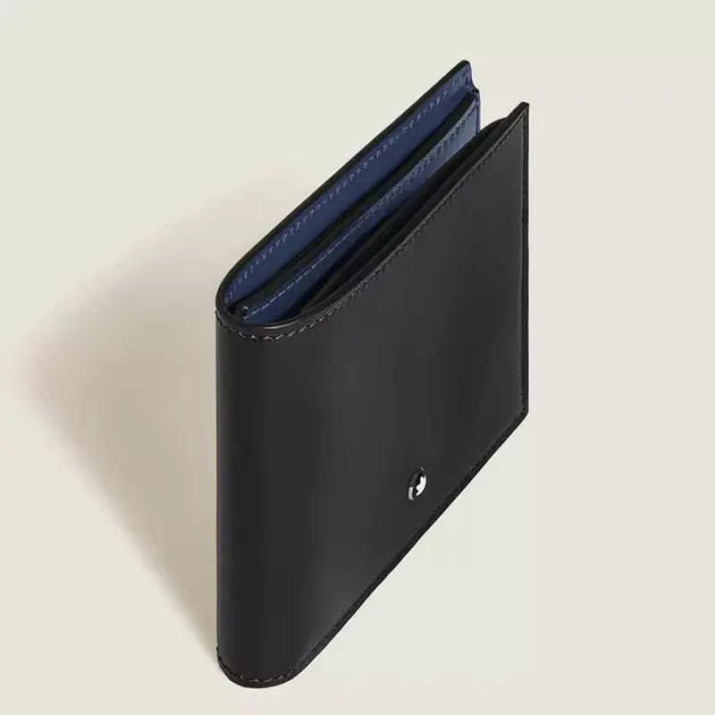 Montblanc Carteira Meisterstuck 8cc Preto/Azul 221324