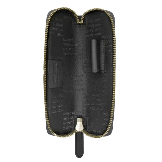 Montblanc 1 Pen Pouch with Scarab Print Black                          126271