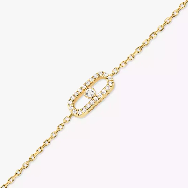 Messika Messika Care(s) Diamond Pavé Bracelet in Yellow Gold PU.12075.YG