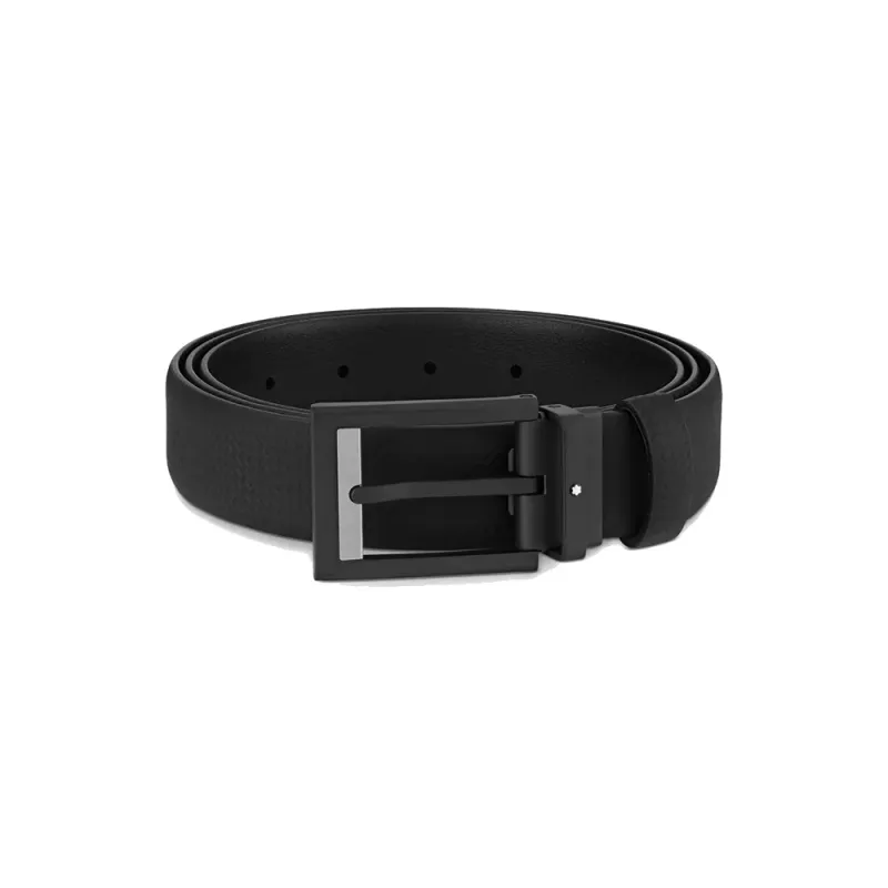 Montblanc Leather Belt Rectan Matt 123907