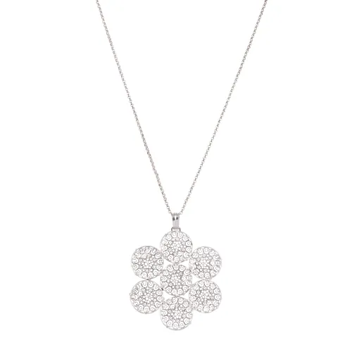 Image Silver Filigree Necklace - Transparent