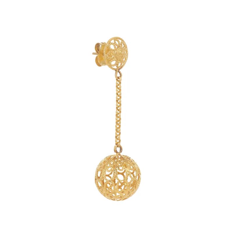 Marcolino Yellow Gold Earrings 18BR-OA1001-076
