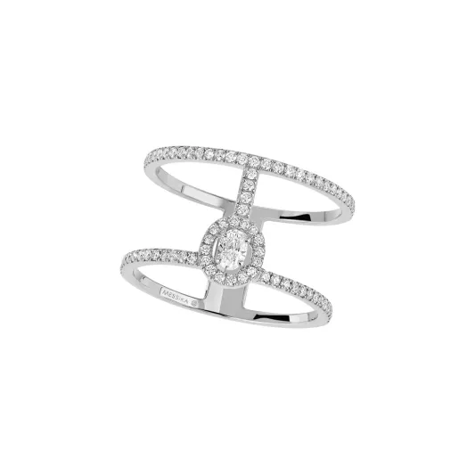 Messika White gold ring with diamands Glam Azone MEK.22.AN.5237.WG.