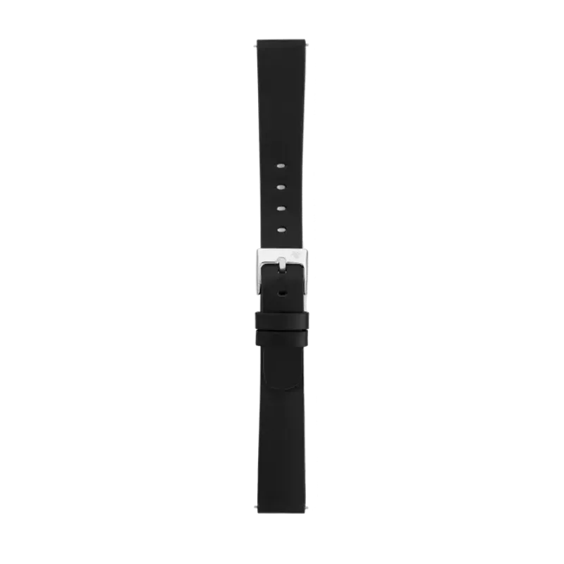 Eletta Pulseira Pele Preta 16mm EP01G