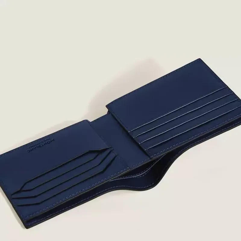 Montblanc Carteira Meisterstuck 8cc Preto/Azul 221324