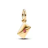 Love envelope 14k gold-plated dangle with red cubic zirconia 762606C01