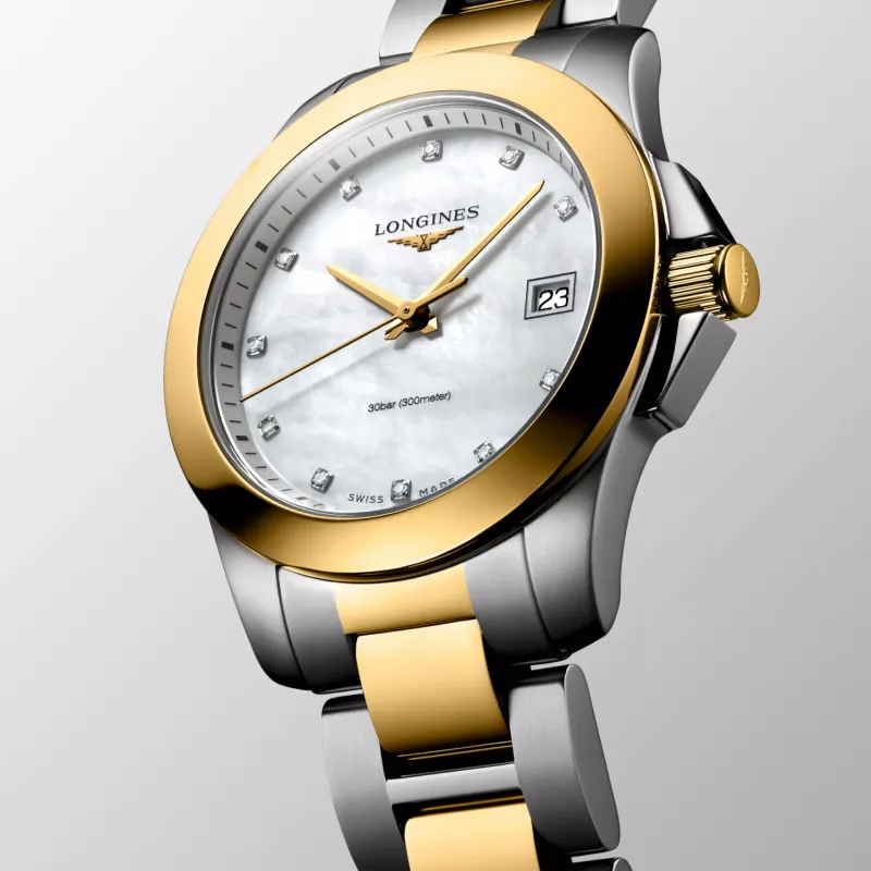 Longines Longines Conquest Aço/PVD Amarelo L33773877