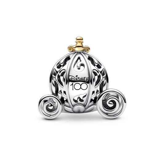 Pandora Disney 100 Cinderella carriage sterling silver and 14k gold 792553C01