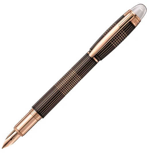 Montblanc Starwalker Red Gold Metal Fountain Pen 106867