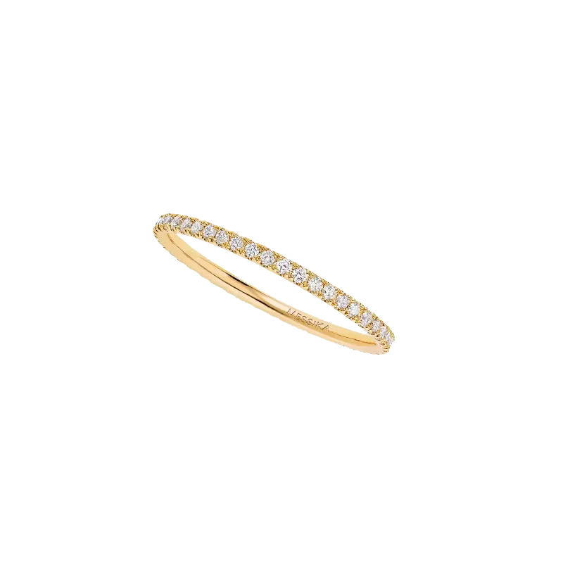 Messika Yellow Gold Diamond Wedding Ring Gatsby XS MEK.09.AN.5064YG54