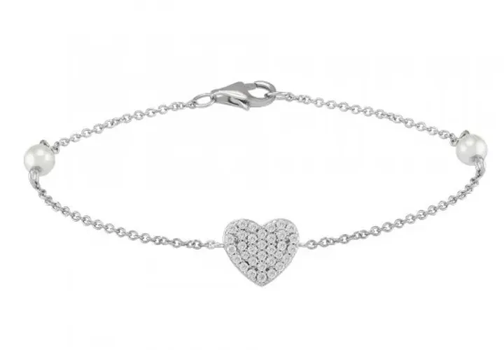 PULSEIRA UNIKE CLASSY & CHIC HEART PEARLS