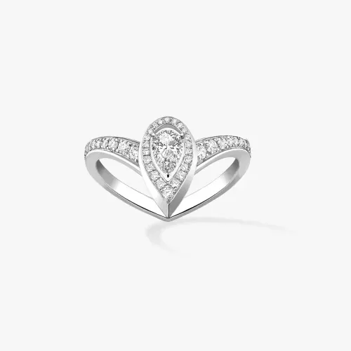 Imagem Anel de Diamante em Ouro Branco
