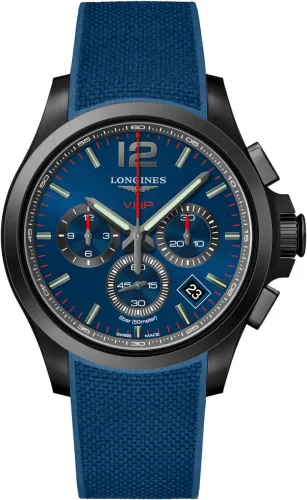 Image Conquest VHP Chrono Black PVD Blue Dial