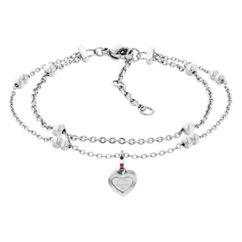 Image Pulseira Heart Pend Prateado