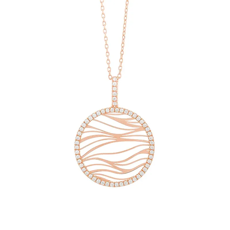 Marcolino Colar Ouro Rosa com Diamantes PX140106AUGVSBRC42