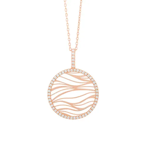 Imagem Colar Ouro Rosa com Diamantes