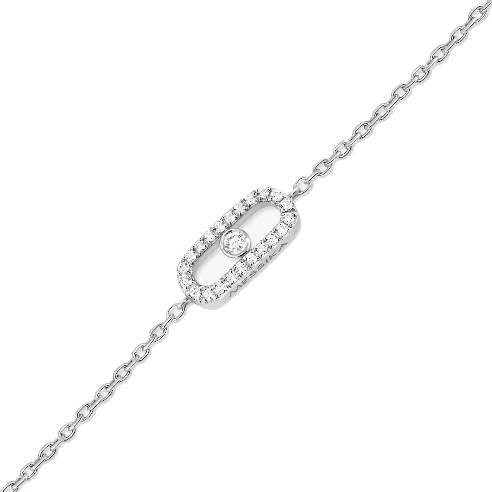 Image Messika Care(s) Diamond Pavé Bracelet in White Gold