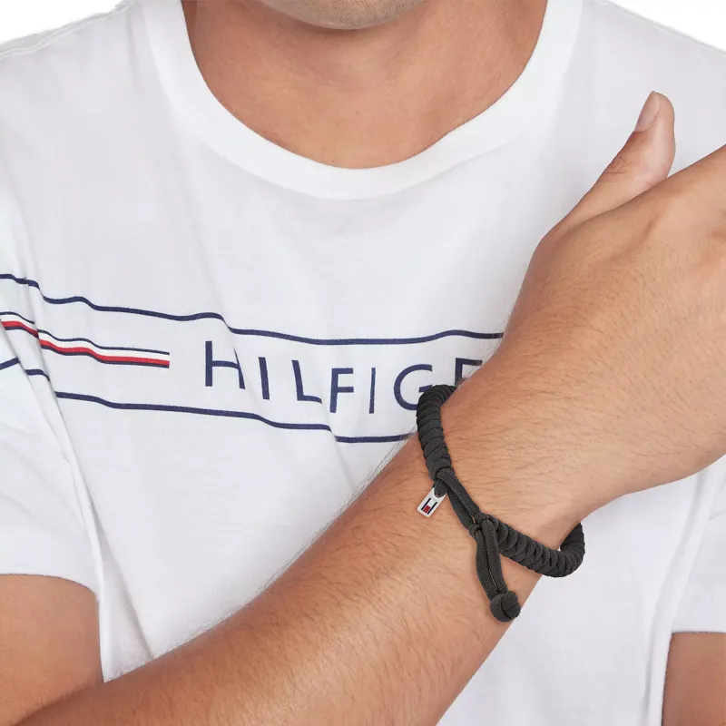 Tommy Hilfiger Black Nylon Bracelet 2790593