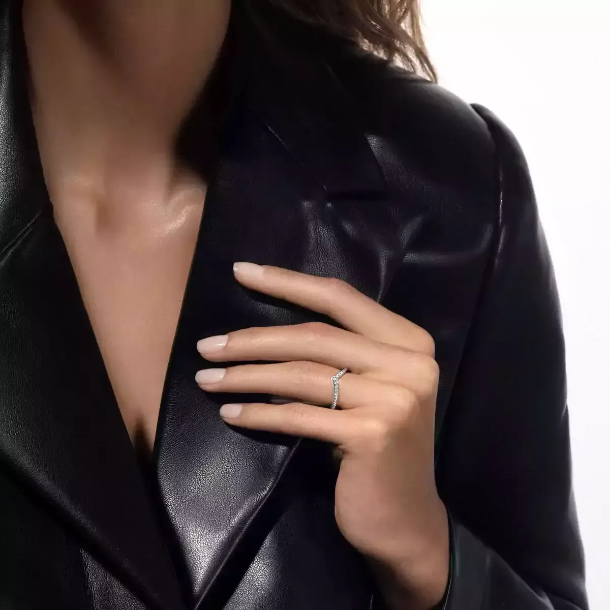 Imagem Anel de Diamante em Ouro Branco