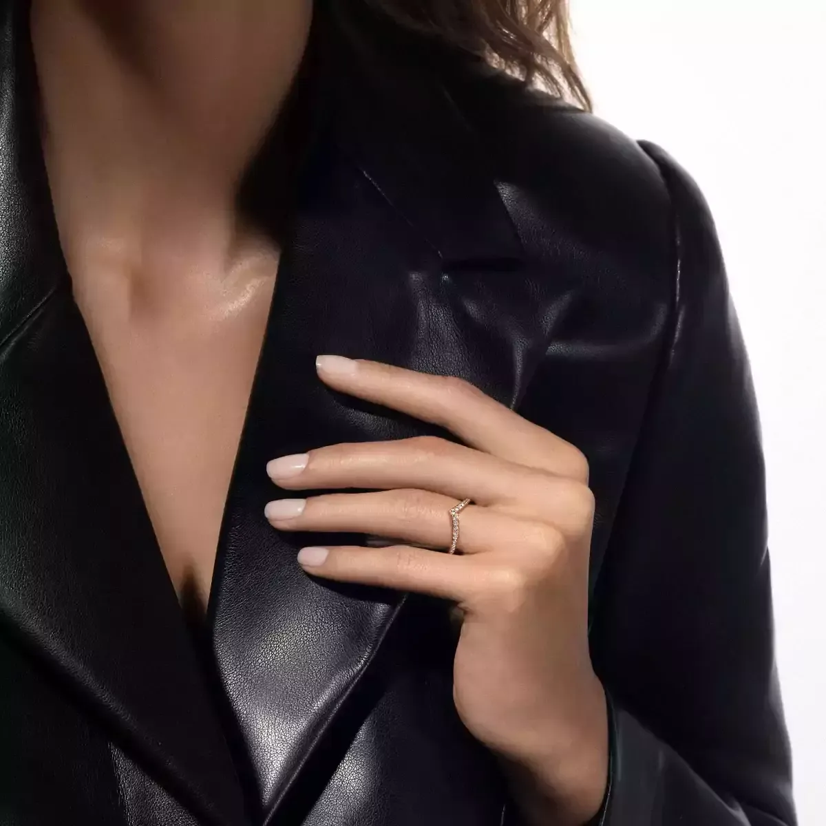 Imagem Anel de Diamante em Ouro Rosa