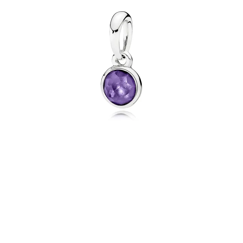 Pandora Pend Ag C/Ametista Mm Fev 0,8G 390396SAM