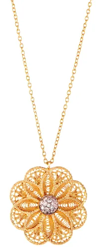 Imagem COLAR OURO AMARELO 17 DIAMANTES 0,20 cts