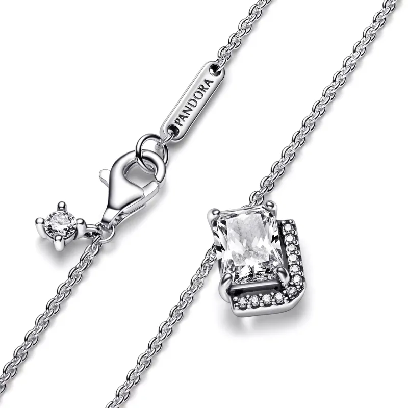 Pandora Colar Rectangular Sparkling Halo 392388C01-45