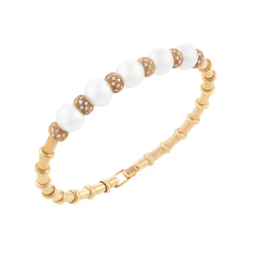 Pulseira Ouro Rosa com Diamantes                            
