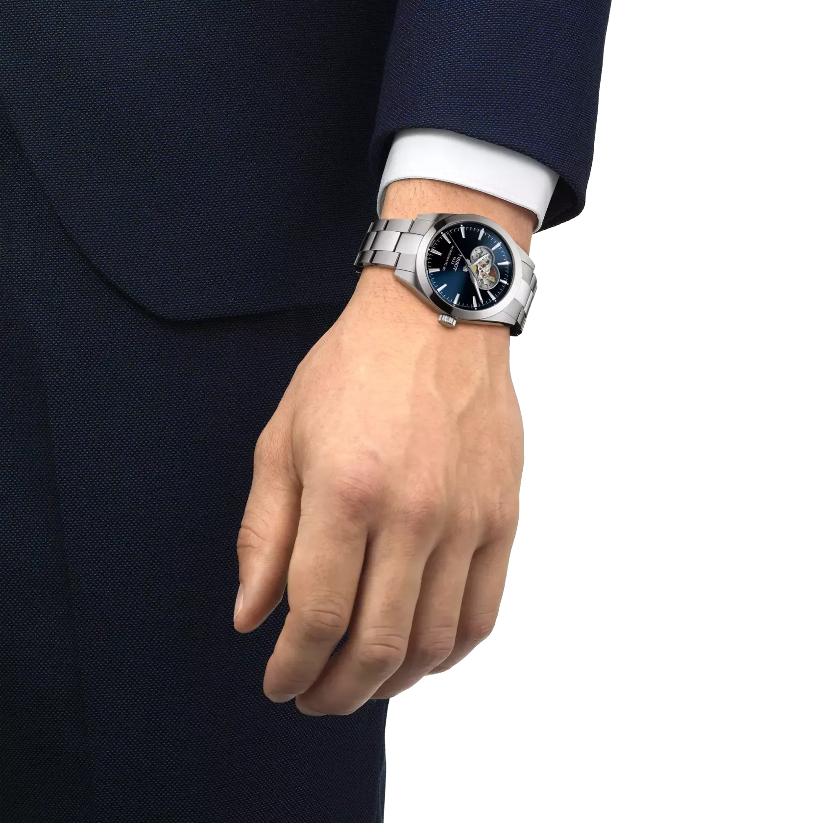 Image TISSOT GENTLEMAN OP.HEART P80 blue/stl